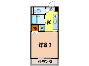 メルベーユ１の物件間取画像